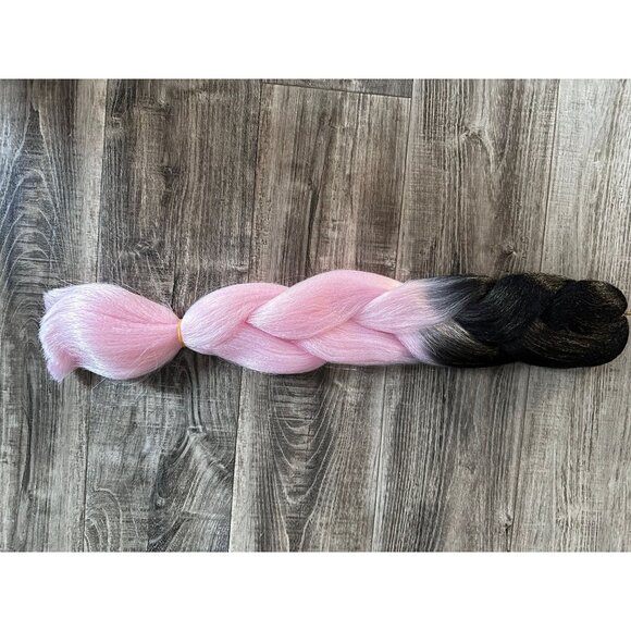 Colorful Jumbo Braid Wig 23in | Synthetic Hair for Cosplay & Halloween - Picture 2 of 4